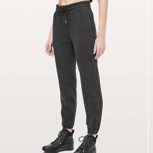 Lululemon Athletica Plush Times Heathered Gray Joggers